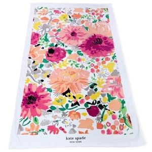 NWT KATE SPADE NEW YORK oversized floral beach towel